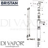 Bristan QUBE Tall Basin Mixer Tap without Waste Spares